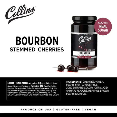 Collins Bourbon Cocktail Cherries