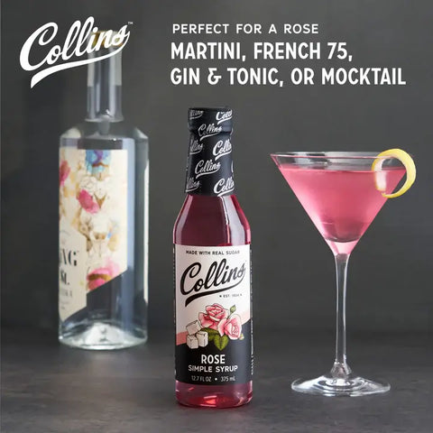 french-75-with-rose-syrup