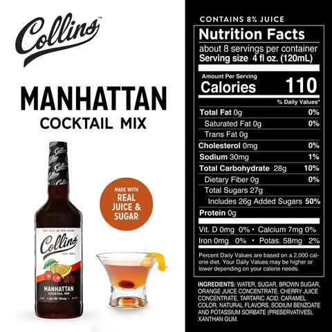 Collins Manhattan Cocktail Mix