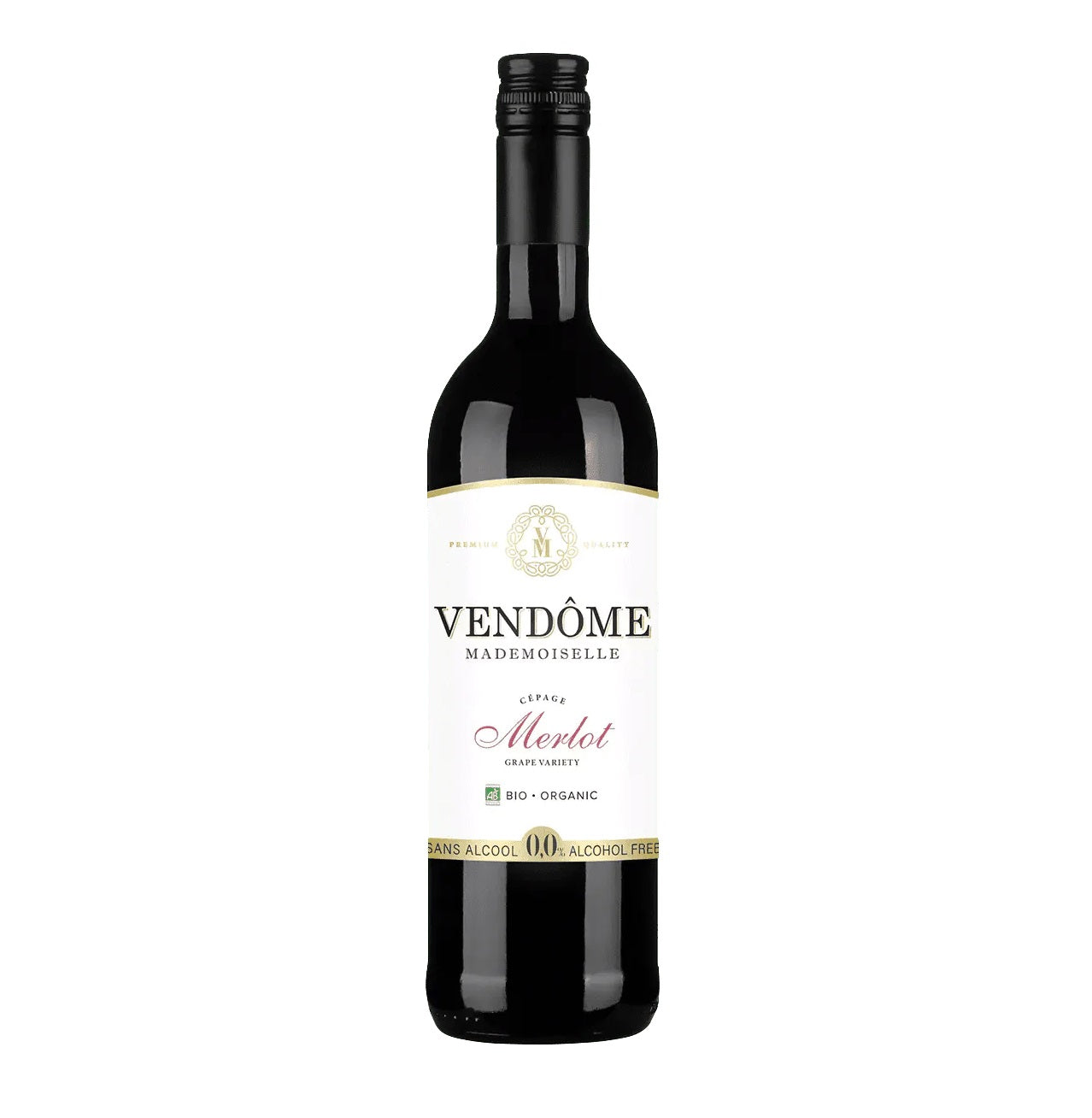 Cépages Merlot, a non-alcoholic red wine - Vintense