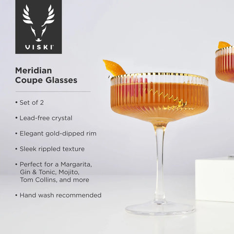 Viski Meridian Coupe Glasses