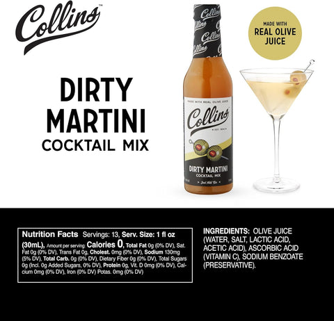 Collins Dirty Martini Cocktail Mix