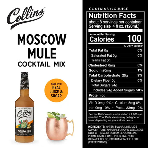 Collins Moscow Mule Cocktail Mix