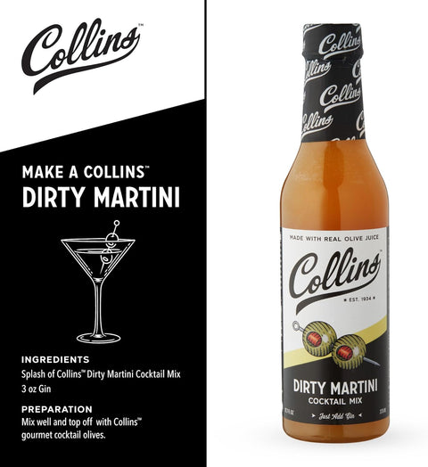 Collins Dirty Martini Cocktail Mix